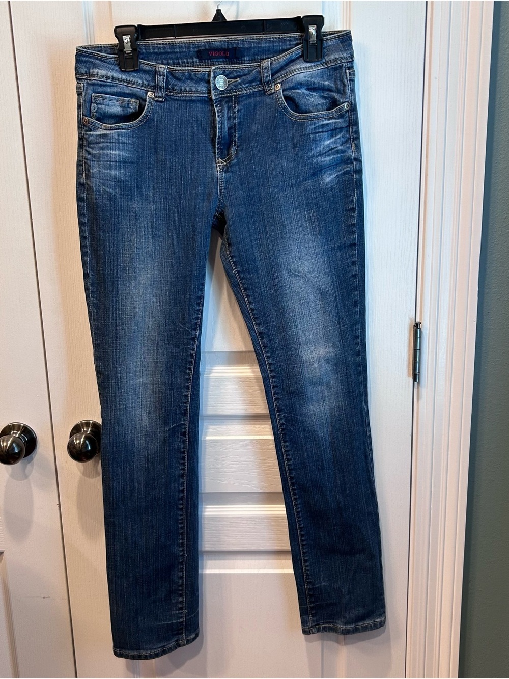 Vigold Brand Women’s Medium Wash Mid Rise Skinny Denim Jeans Size 9 Inseam 30”